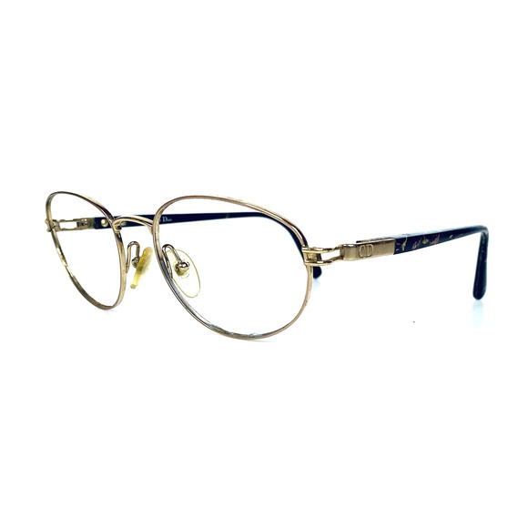 VTG Christian Dior Gold Oval Glasses main image 8